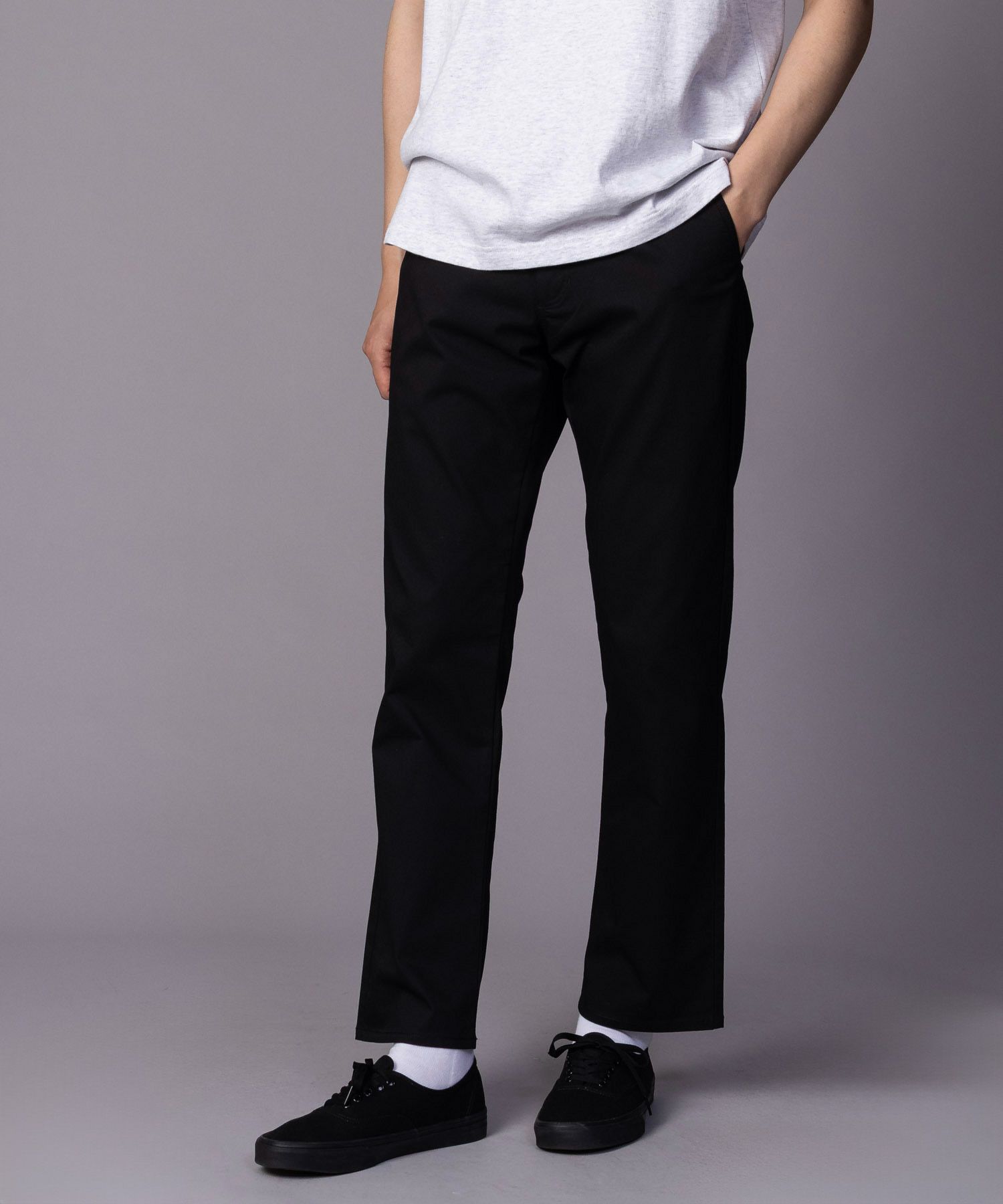 NAVY SARARI 裏メッシュドビーストレートパンツ メンズ商品サムネイル-19