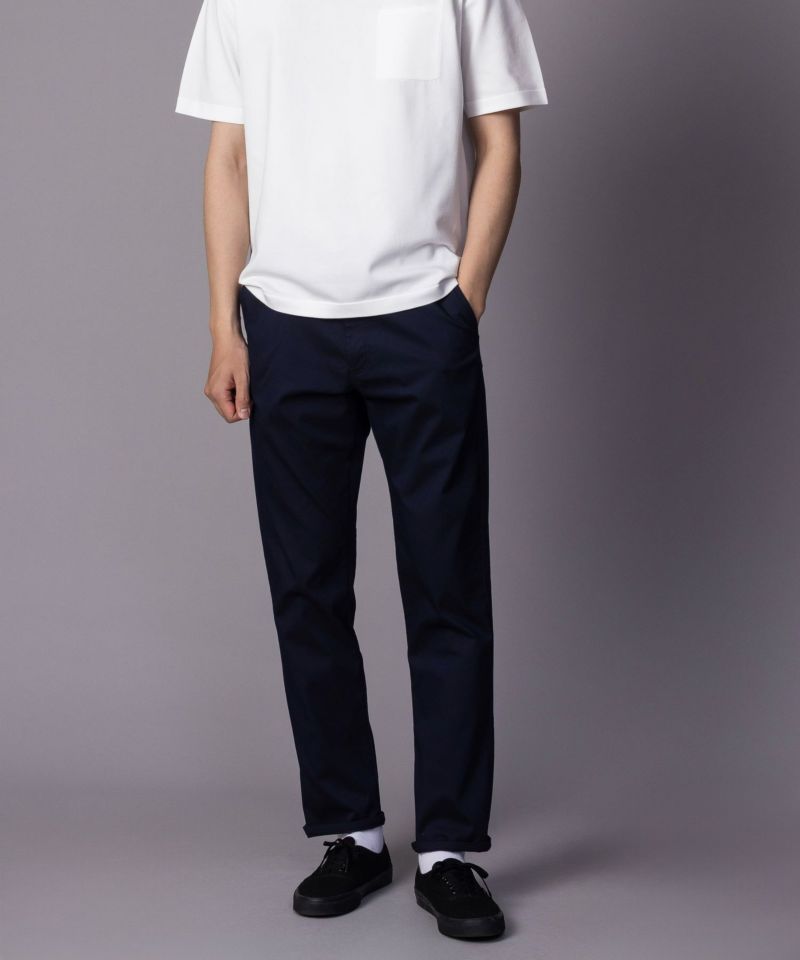 NAVY SARARI 裏メッシュドビーストレートパンツ メンズ商品画像-24