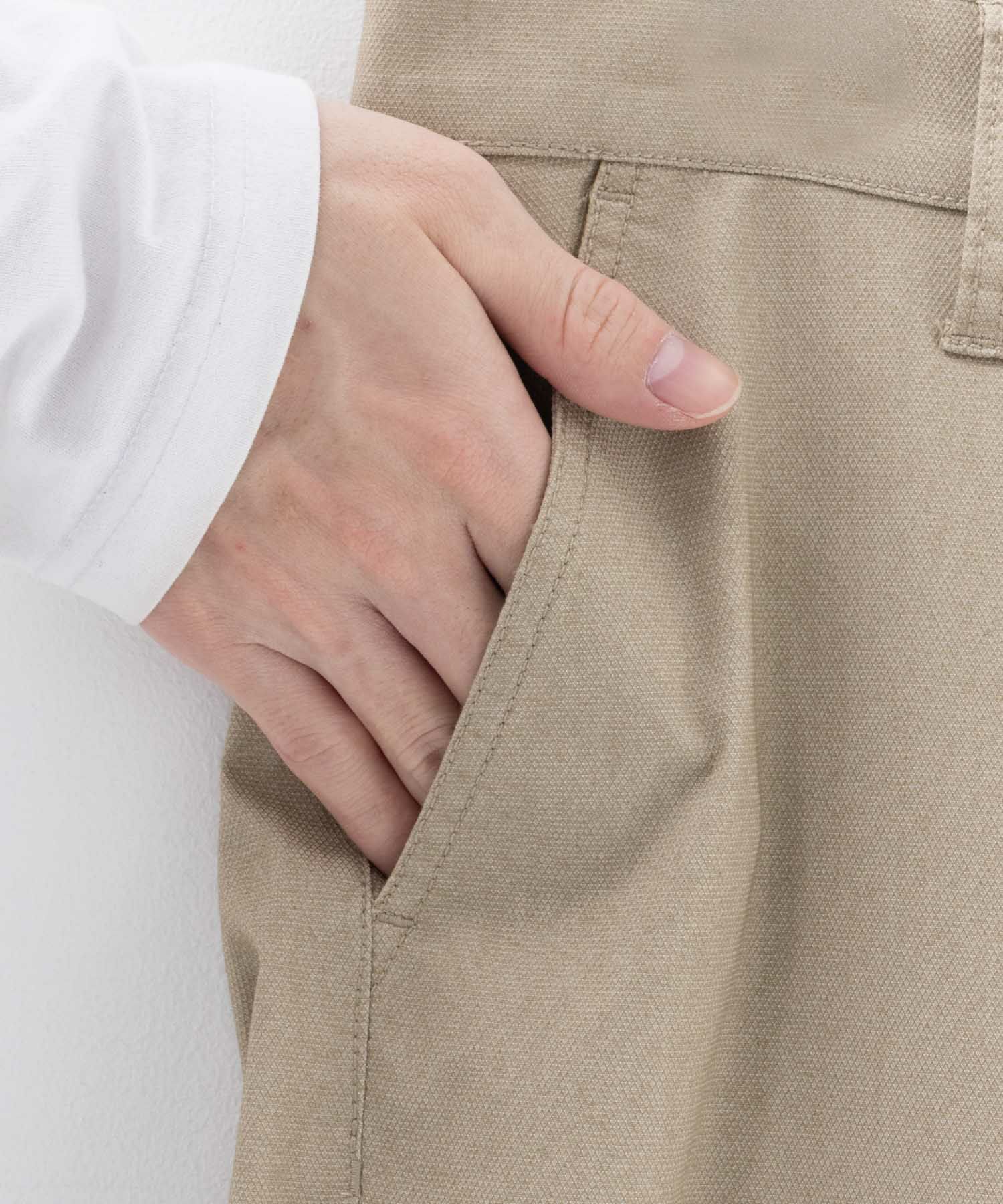 NAVY SARARI 裏メッシュドビーストレートパンツ メンズ商品サムネイル-32