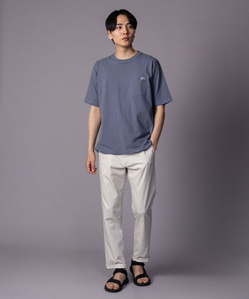 NAVY SARARI 裏メッシュドビーストレートパンツ メンズ商品画像-36