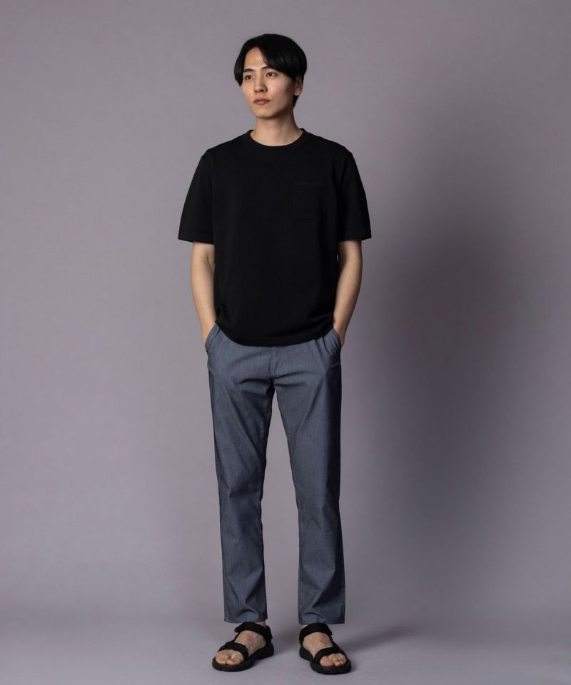 NAVY SARARI 裏メッシュドビーストレートパンツ メンズ商品画像-38