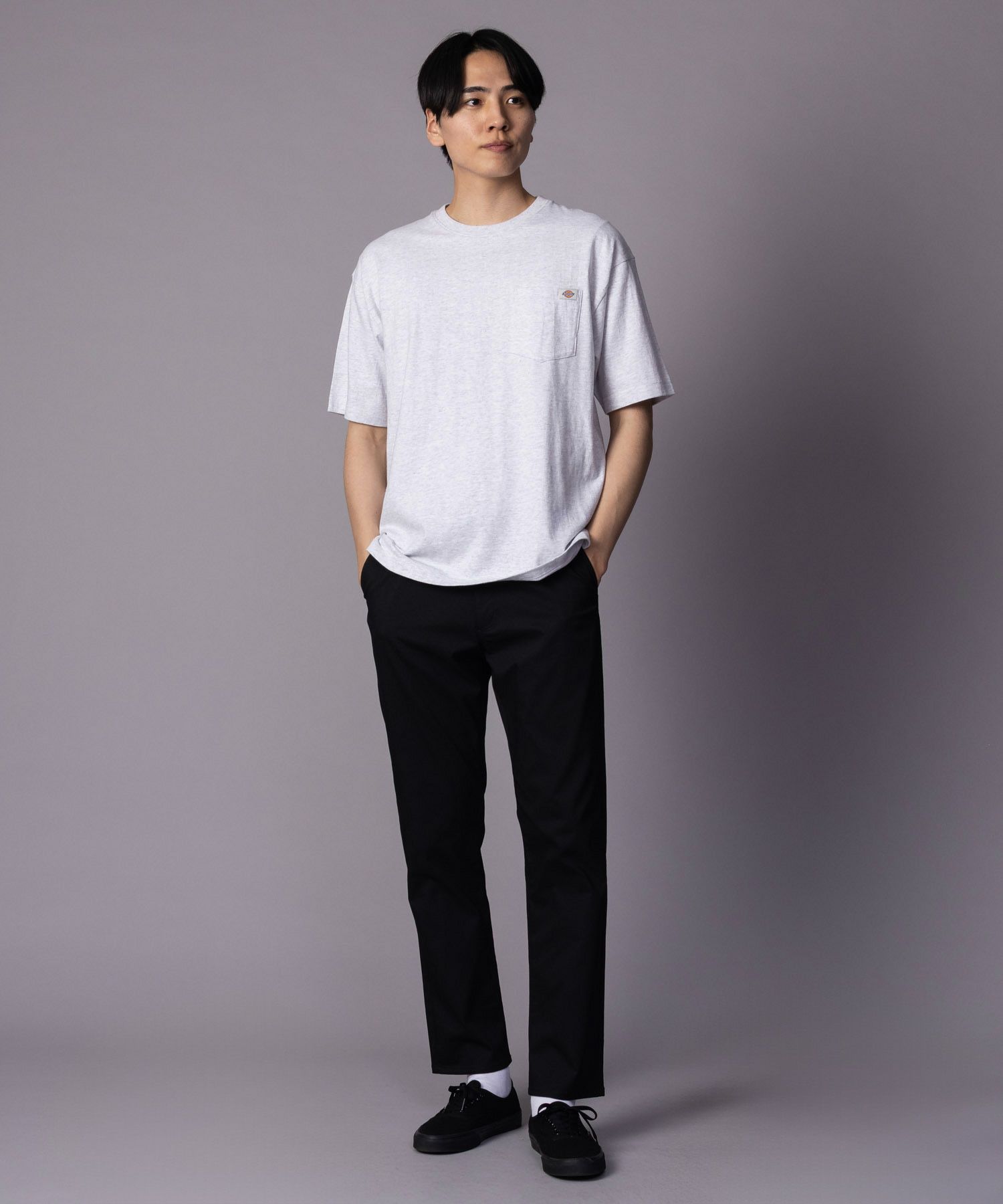NAVY SARARI 裏メッシュドビーストレートパンツ メンズ商品サムネイル-39