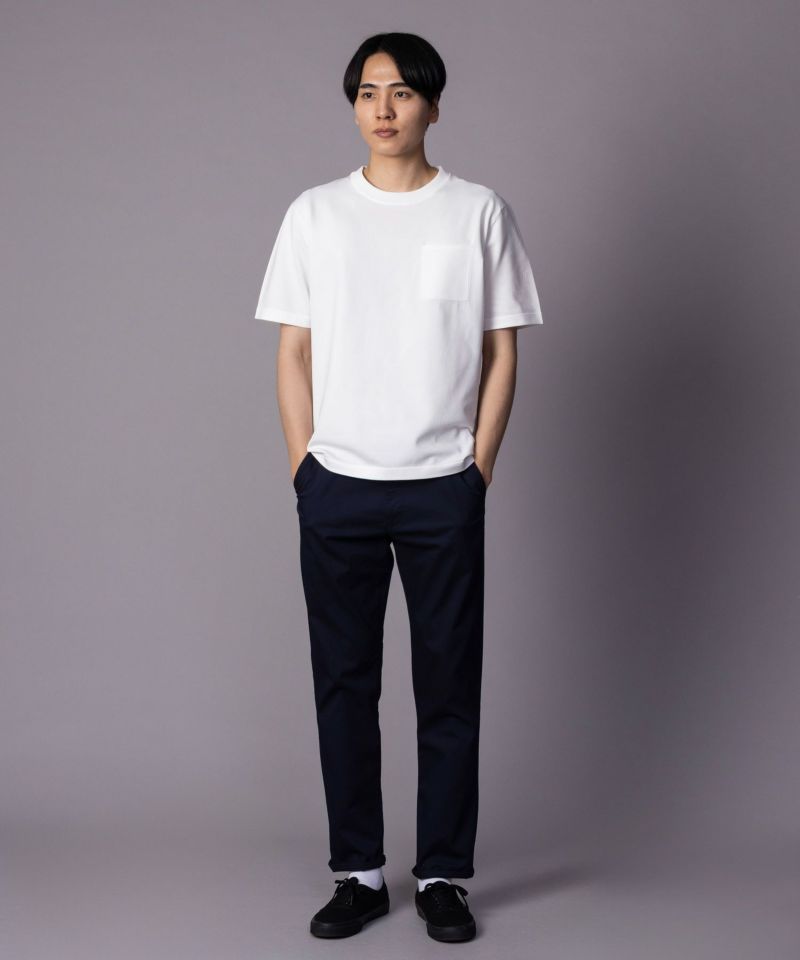 NAVY SARARI 裏メッシュドビーストレートパンツ メンズ商品画像-40