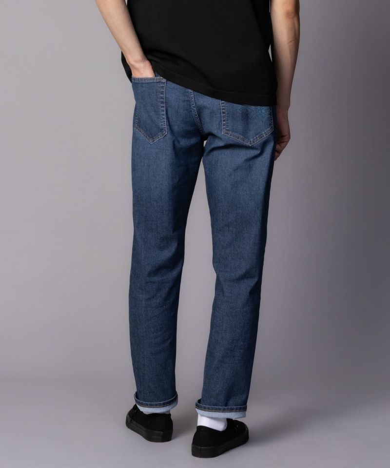 NAVY SARARI COOL デニムストレートパンツ メンズ商品画像-13