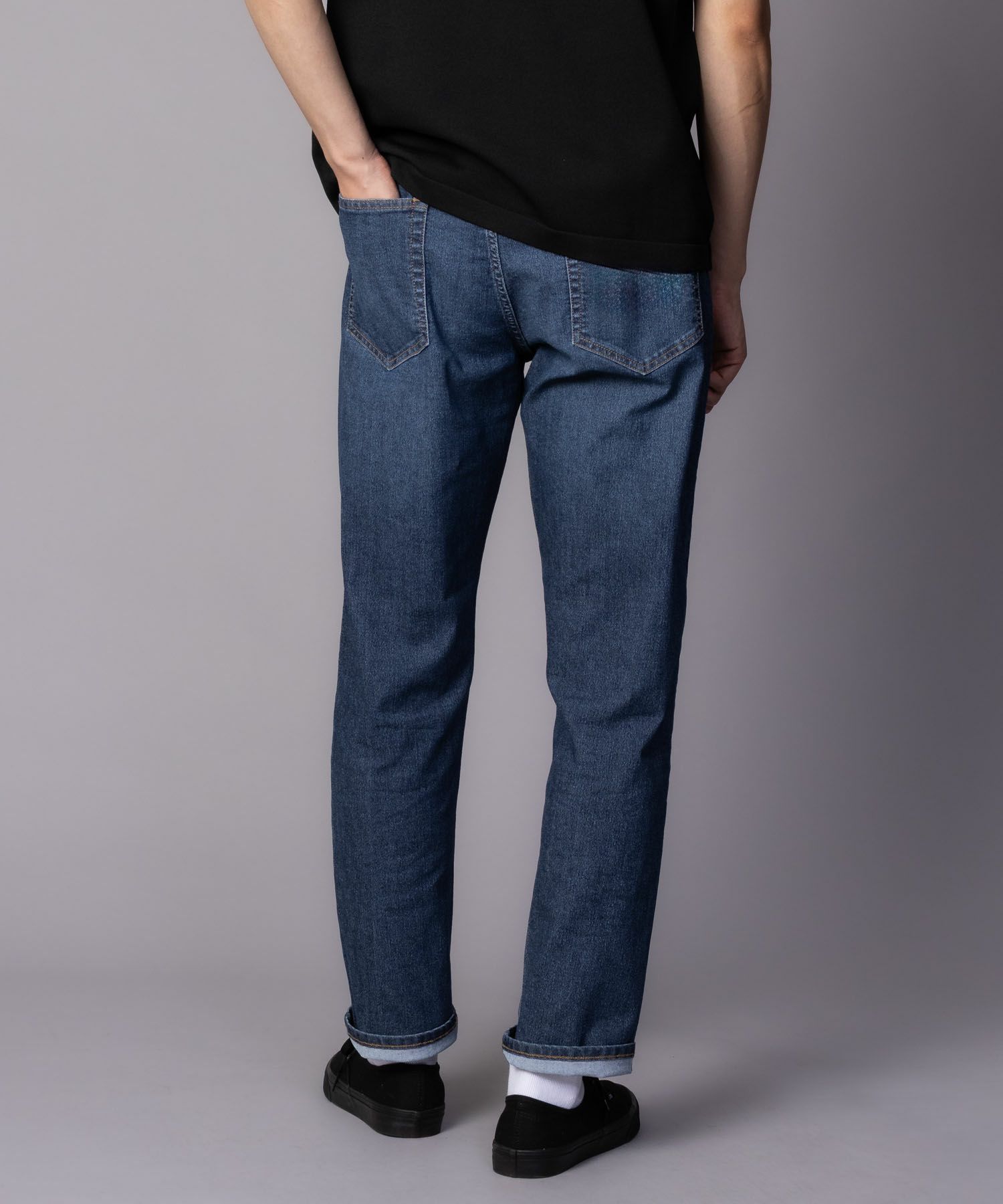NAVY SARARI COOL デニムストレートパンツ メンズ商品サムネイル-13