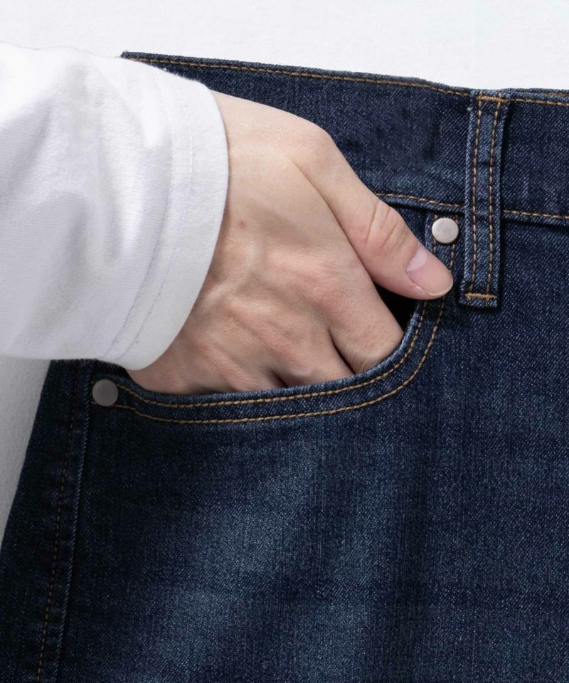 NAVY SARARI COOL デニムストレートパンツ メンズ商品画像-19