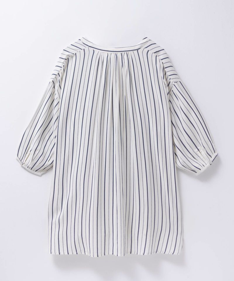 Howdy Marie  インドファブリック 7分袖バンドカラーチュニック レディース商品画像-19