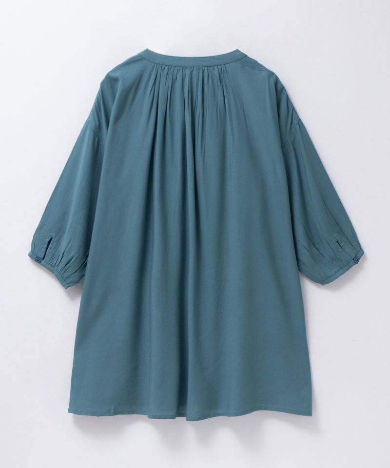 Howdy Marie  インドファブリック 7分袖バンドカラーチュニック レディース商品画像-21