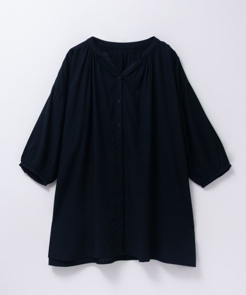 Howdy Marie  インドファブリック 7分袖バンドカラーチュニック レディース商品画像-22