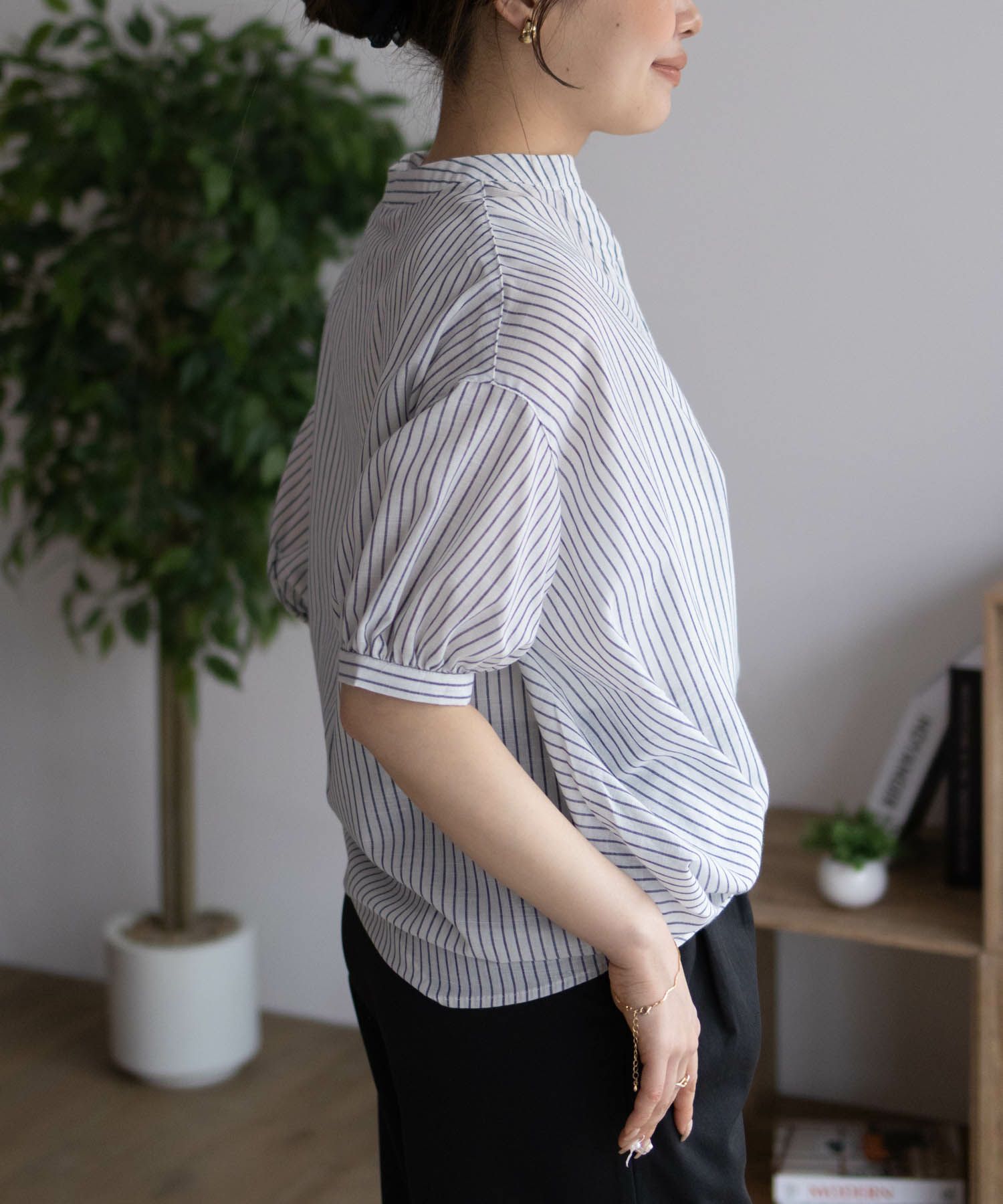 nAvy 裾タックスキッパーブラウス レディース商品サムネイル-7