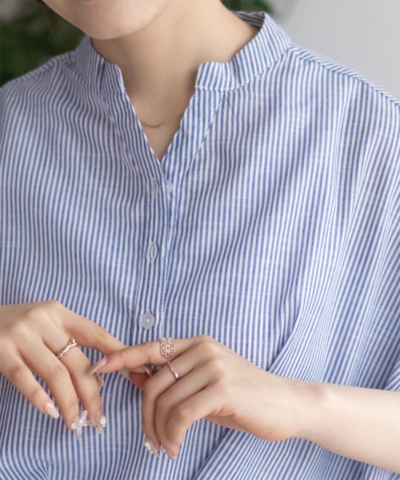 nAvy 裾タックスキッパーブラウス レディース商品画像-15