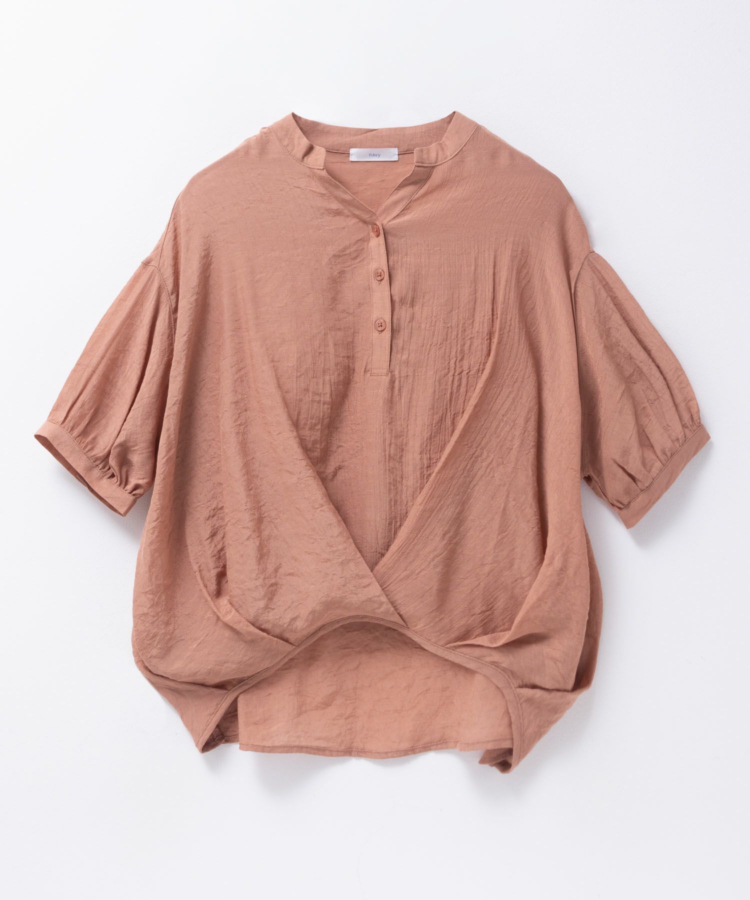nAvy 裾タックスキッパーブラウス レディース
