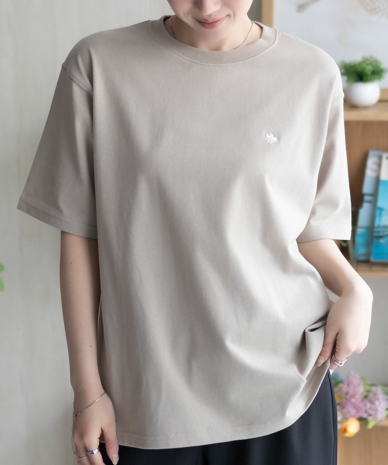 POLO BCS ワンポイントサークルTシャツ レディース メール便 対応商品商品画像-4