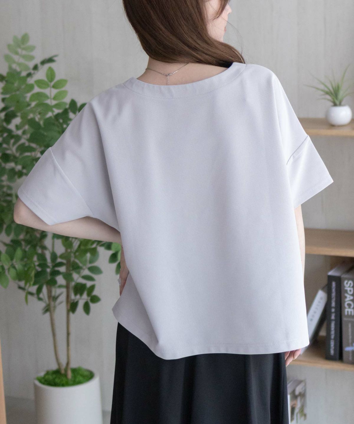 nAvy SARARI ミニワッフルスリットプルオーバー レディース ネコポス 対応商品