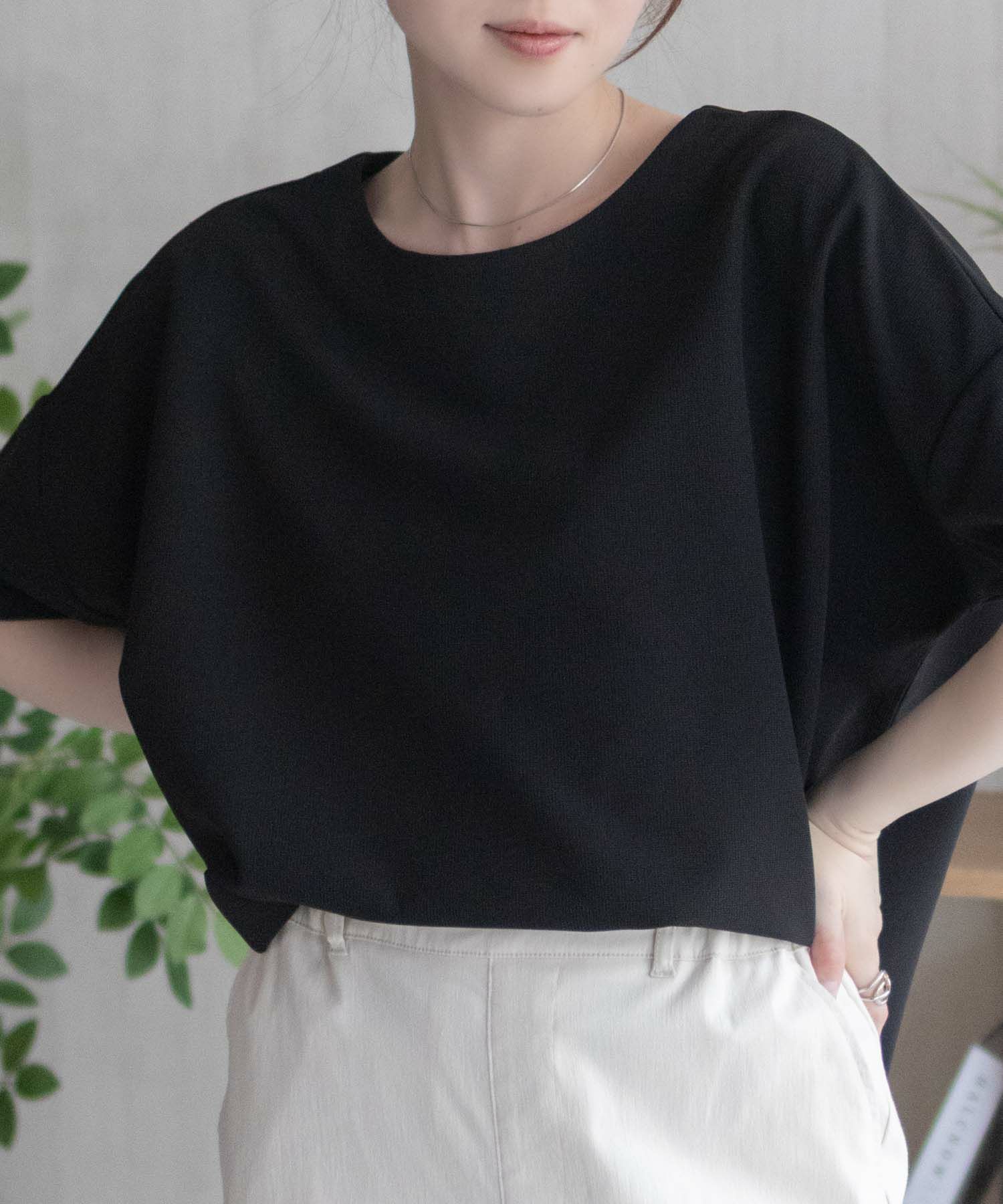 nAvy SARARI ミニワッフルスリットプルオーバー レディース ネコポス 対応商品