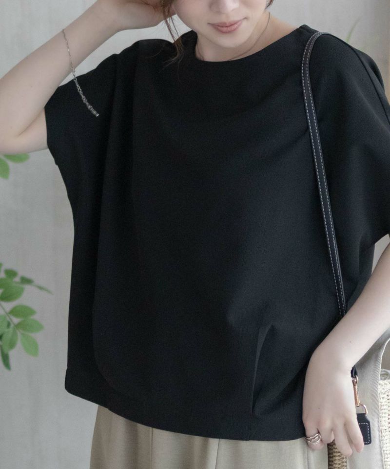 nAvy SARARI ミニワッフル裾タックプルオーバー レディース メール便 対応商品商品画像-2