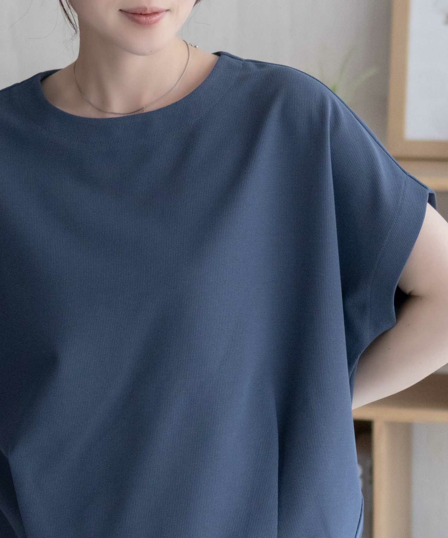 nAvy SARARI  ミニワッフル裾タックプルオーバー レディース メール便 対応商品商品画像-5