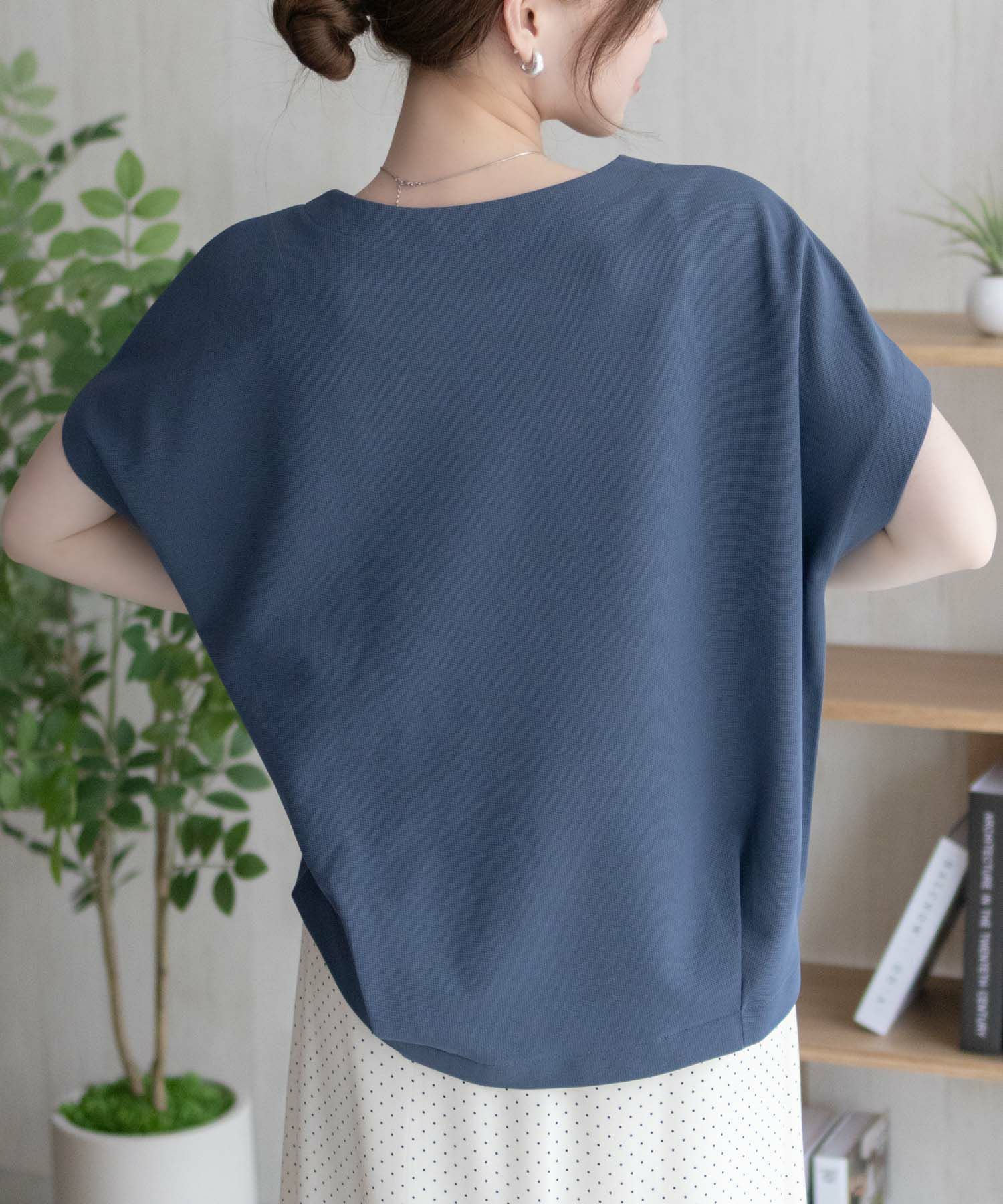 nAvy SARARI  ミニワッフル裾タックプルオーバー レディース メール便 対応商品商品サムネイル-9