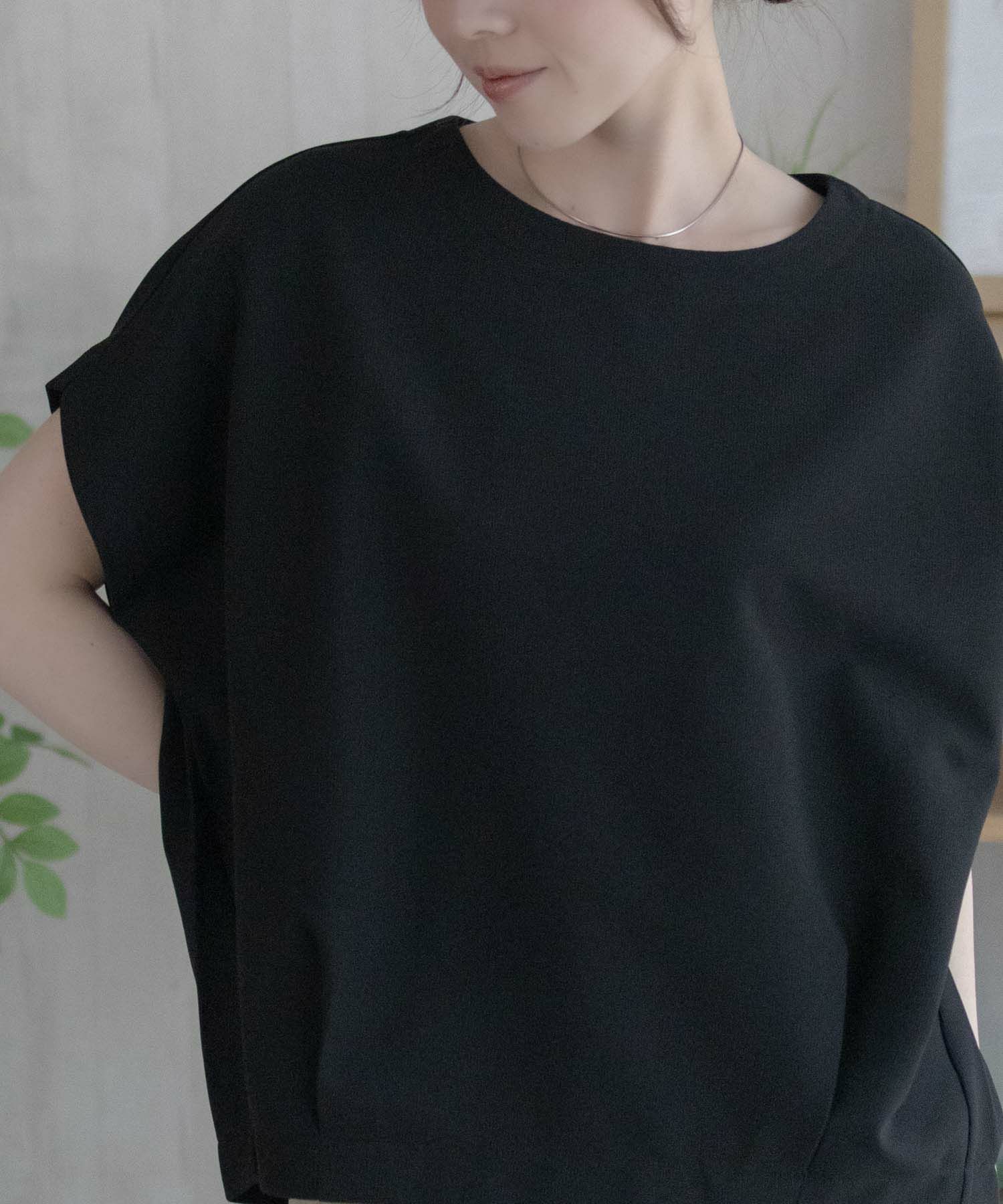 nAvy SARARI ミニワッフル裾タックプルオーバー レディース ネコポス 対応商品