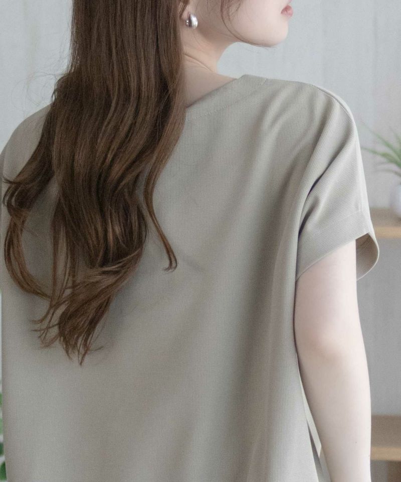 nAvy SARARI ミニワッフル裾タックプルオーバー レディース メール便 対応商品商品画像-17