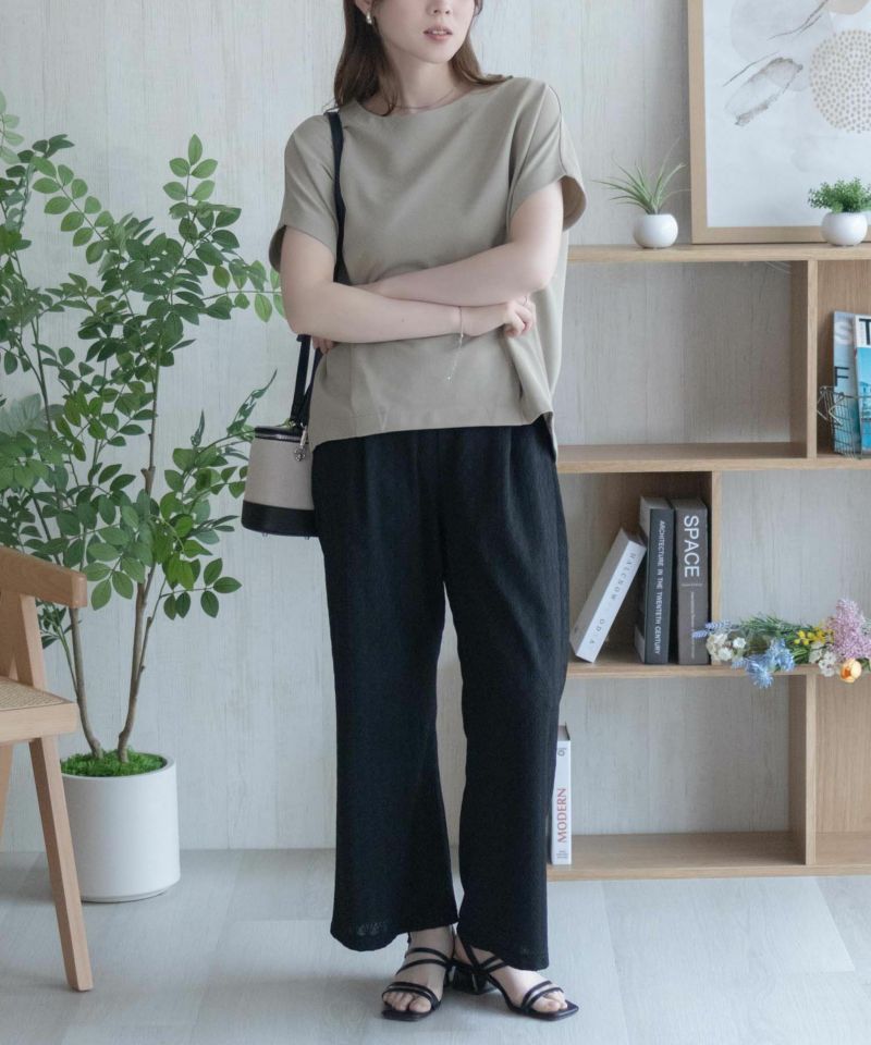 nAvy SARARI ミニワッフル裾タックプルオーバー レディース メール便 対応商品商品画像-20