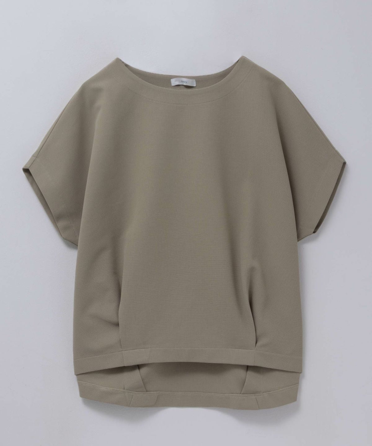 nAvy SARARI ミニワッフル裾タックプルオーバー レディース ネコポス 対応商品