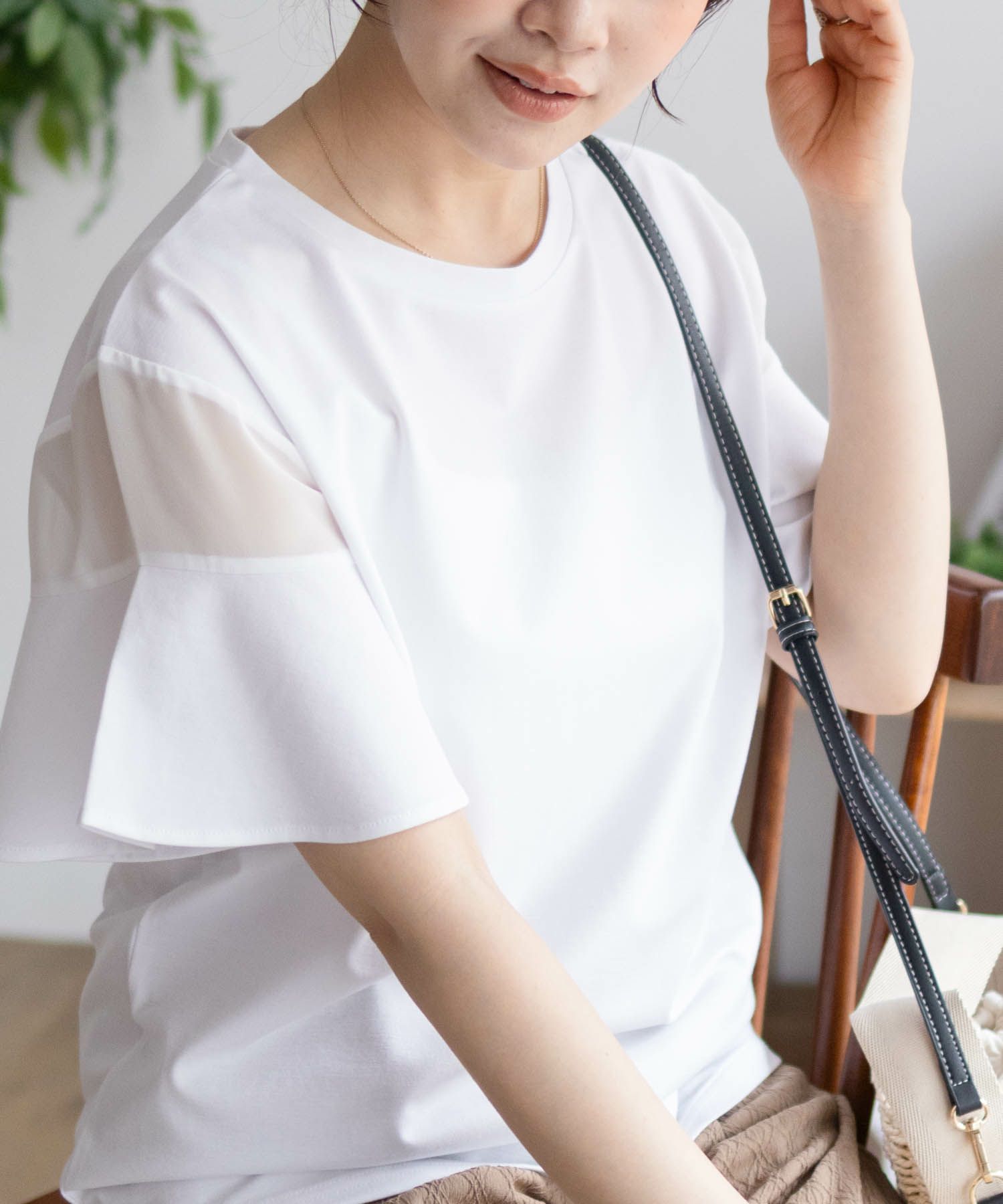 Howdy Marie 袖シアープルオーバー レディース メール便 対応商品商品サムネイル-2