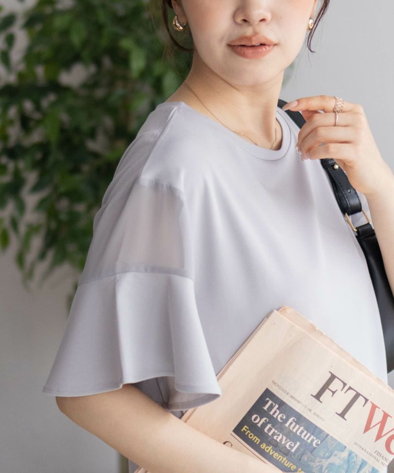 Howdy Marie  袖シアープルオーバー レディース メール便 対応商品商品画像-6