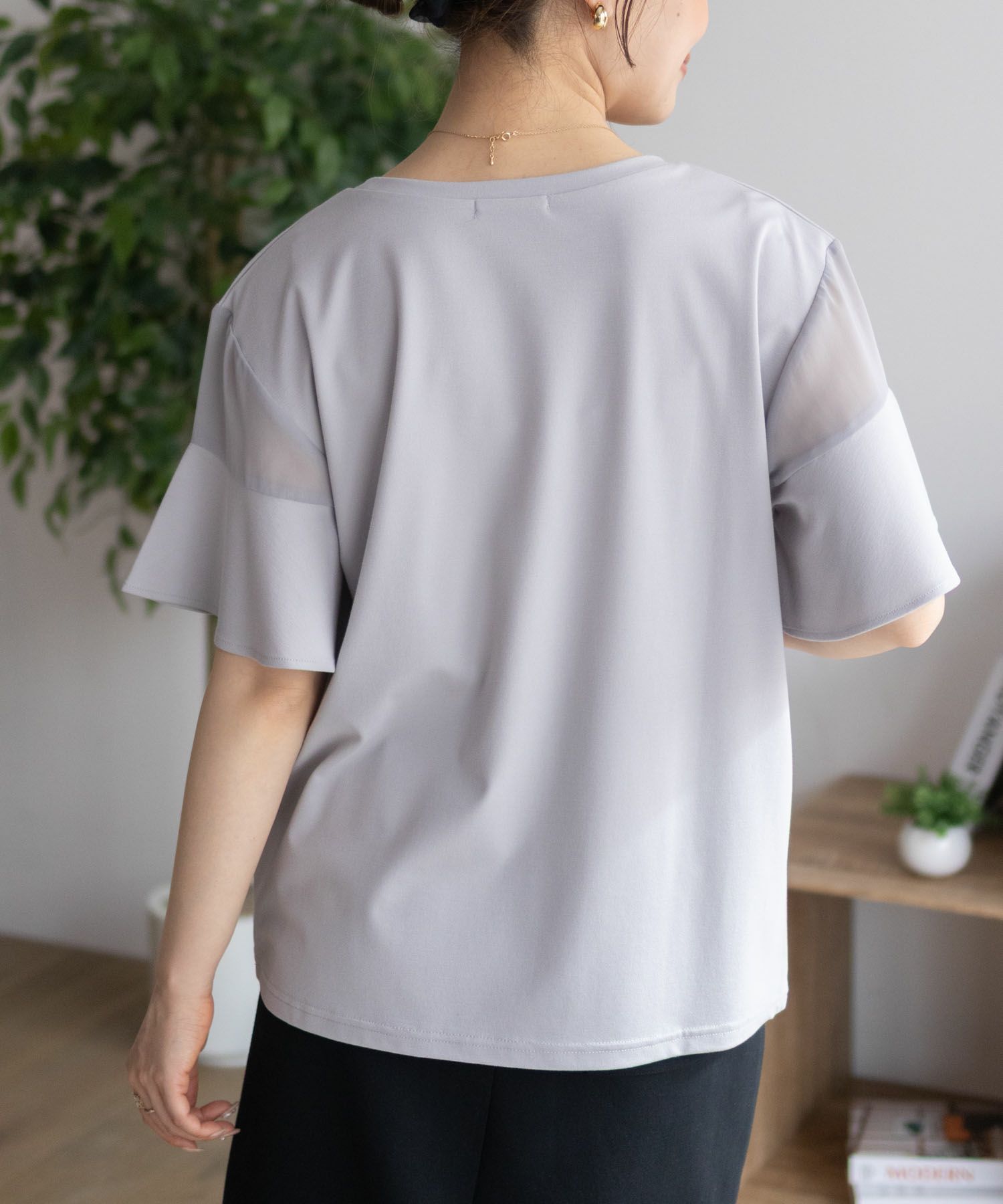 Howdy Marie  袖シアープルオーバー レディース メール便 対応商品商品画像-8