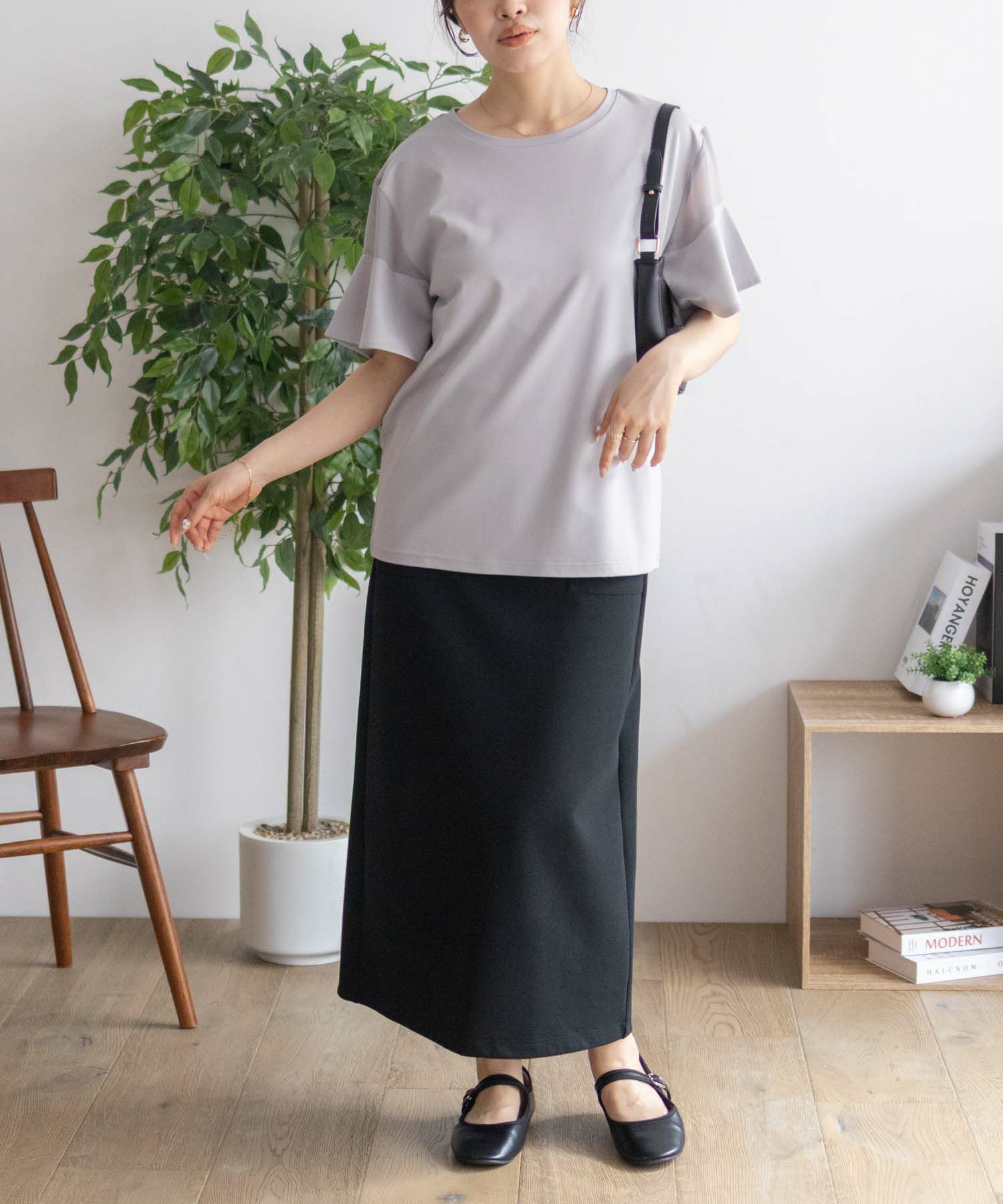 Howdy Marie  袖シアープルオーバー レディース メール便 対応商品商品サムネイル-9