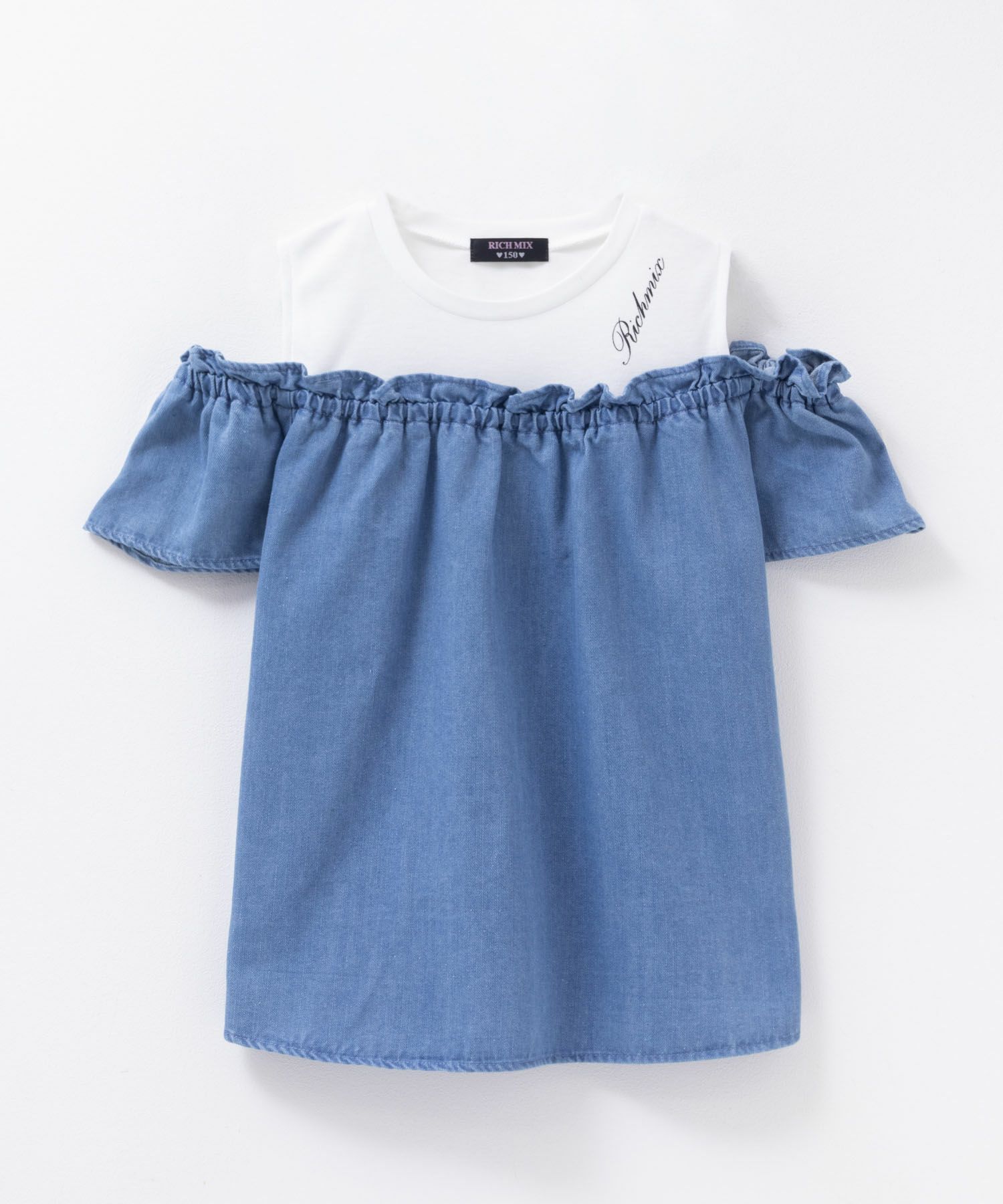 RICH MIX  肩あきフェイクブラウス キッズ商品サムネイル-1