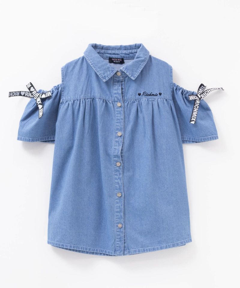 RICH MIX  肩あきブラウス キッズ商品画像-3