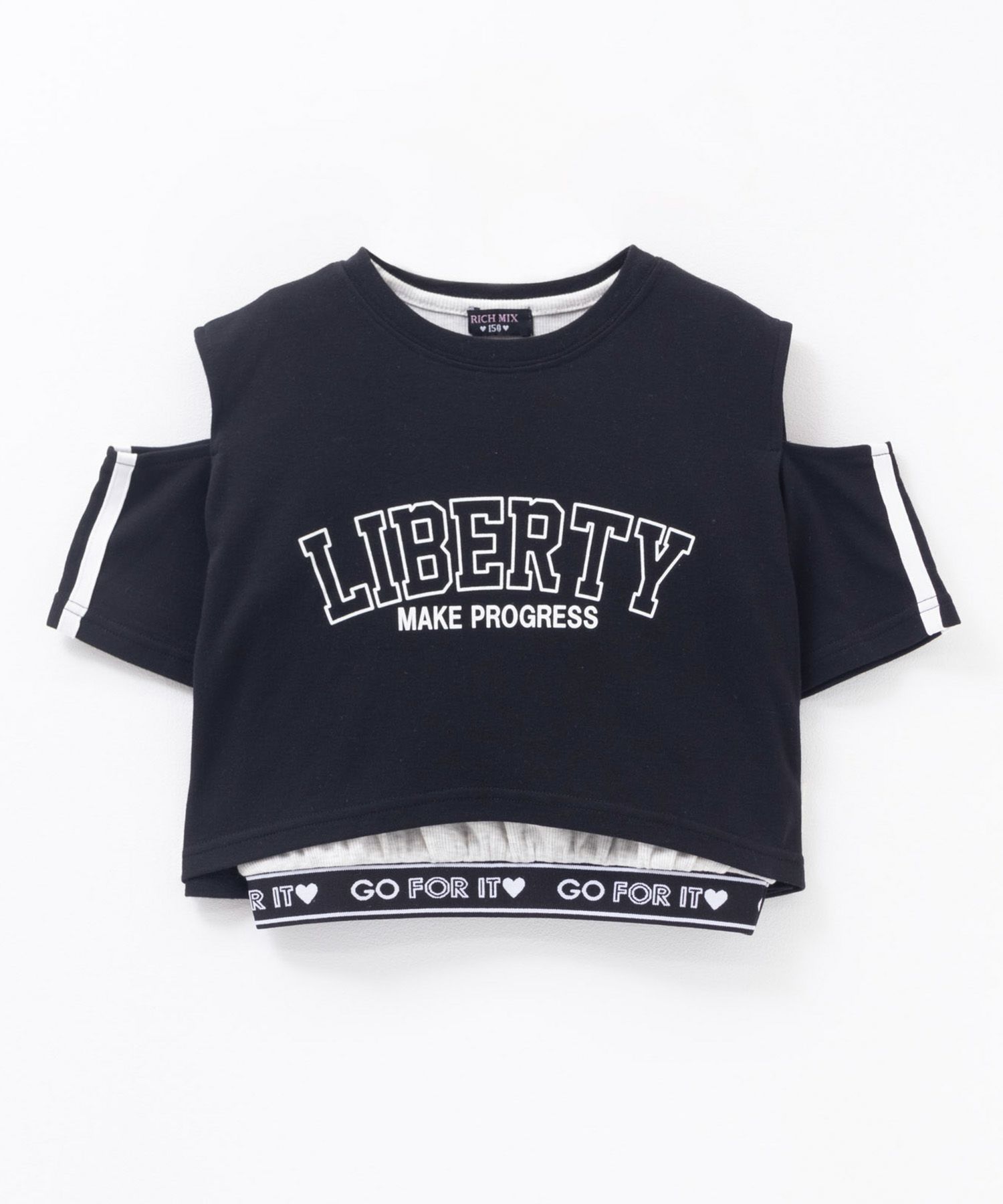 RICH MIX 肩あきフェイクアンサンブル キッズ ネコポス 対応商品