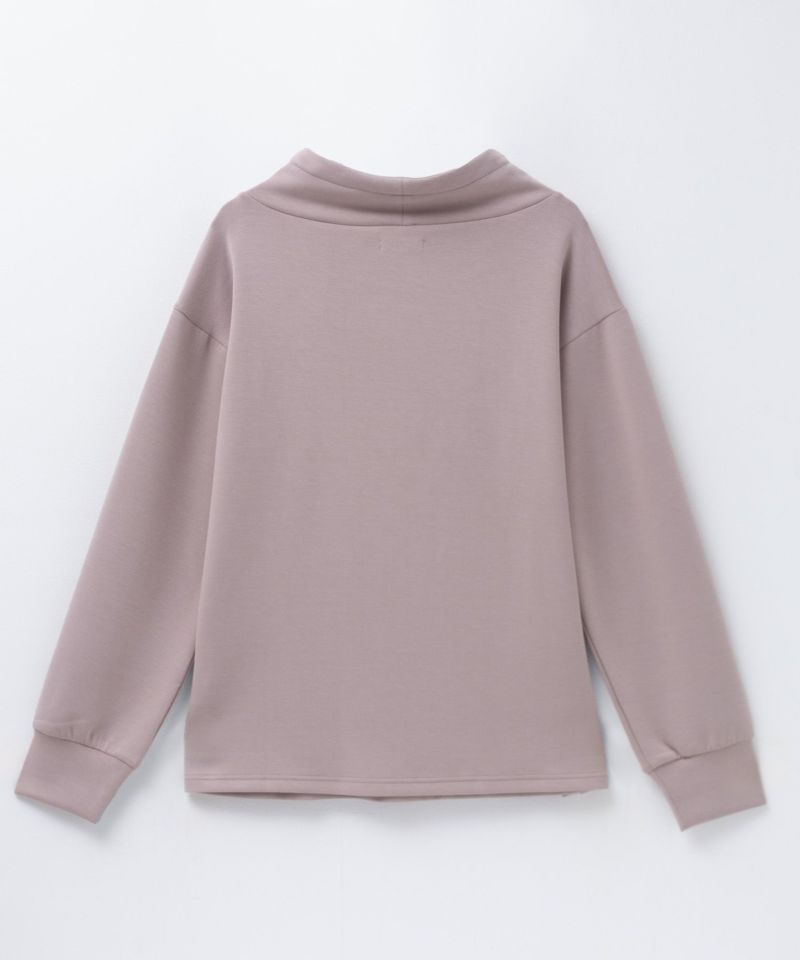 NAVY  ポンチ素材 もちもちスウェット上下セット レディース商品画像-30