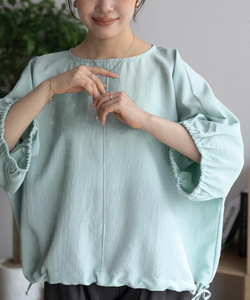 nAvy  裾サイドシャーリングブラウス レディース商品画像-4