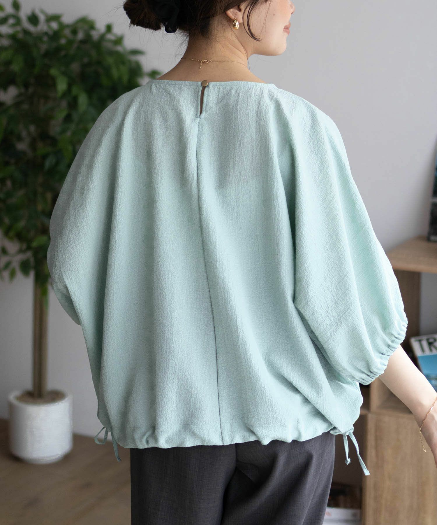 nAvy  裾サイドシャーリングブラウス レディース商品画像-8