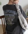 UNDERWRAPS デニム貼り付けスリットビッグTシャツ レディース メール便 対応商品商品サムネイル-2