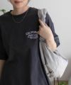 UNDERWRAPS デニム貼り付けスリットビッグTシャツ レディース メール便 対応商品商品サムネイル-12