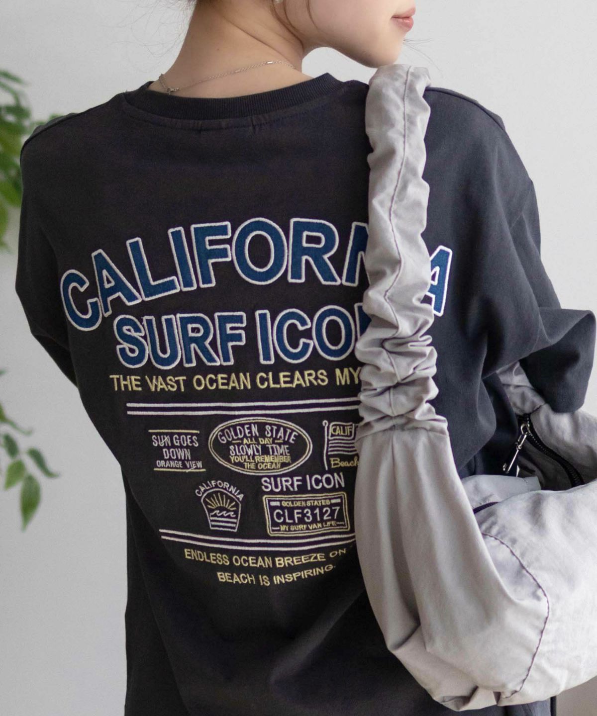 UNDERWRAPS デニム貼り付けスリットビッグTシャツ レディース ネコポス 対応商品