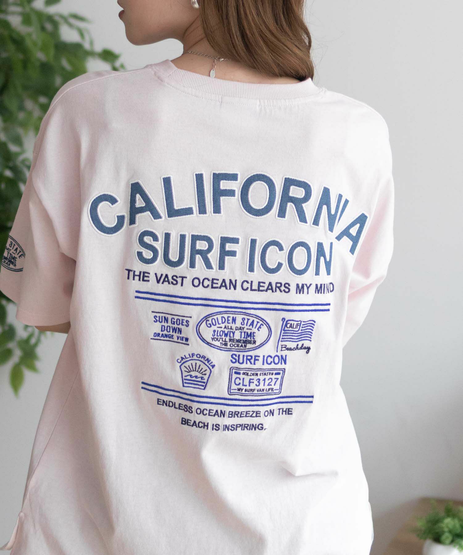 UNDERWRAPS デニム貼り付けスリットビッグTシャツ レディース メール便 対応商品商品サムネイル-17