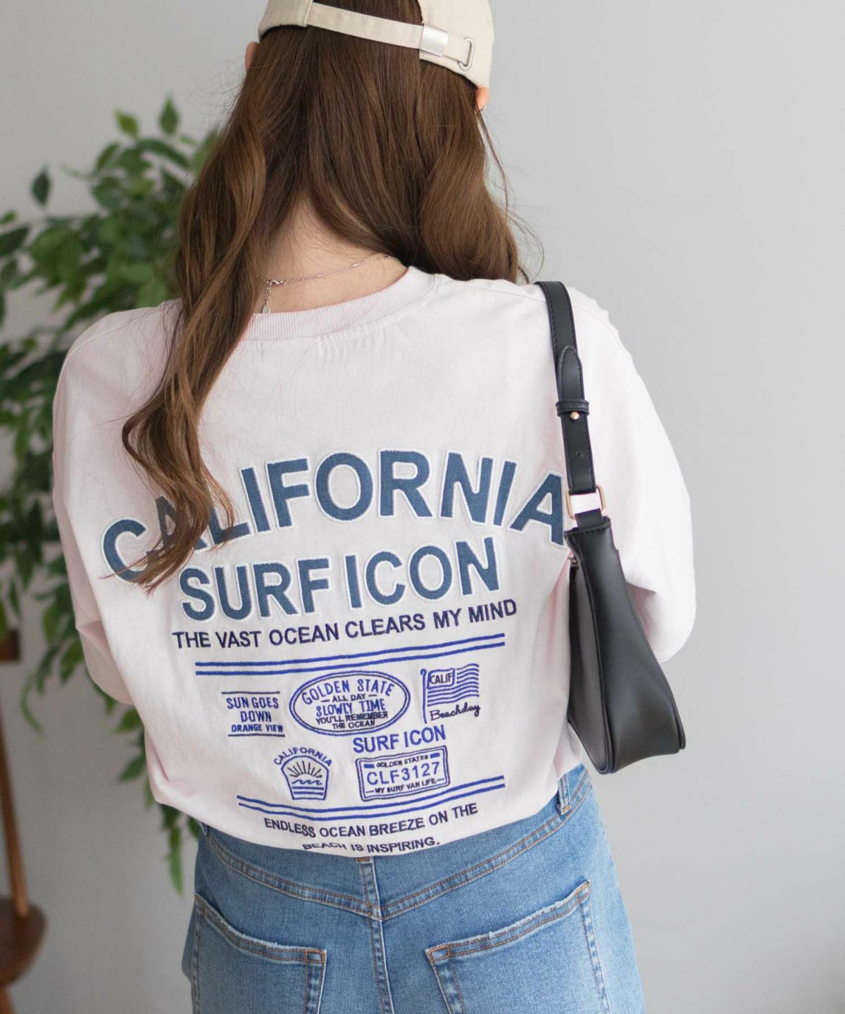 UNDERWRAPS デニム貼り付けスリットビッグTシャツ レディース ネコポス 対応商品