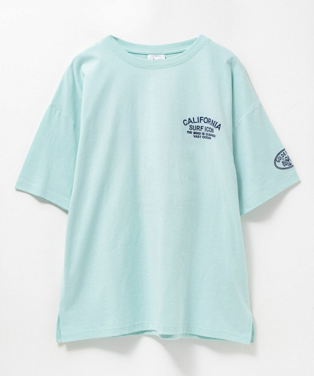 UNDERWRAPS デニム貼り付けスリットビッグTシャツ レディース ネコポス 対応商品