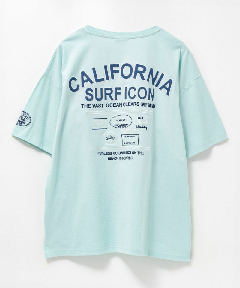 UNDERWRAPS デニム貼り付けスリットビッグTシャツ レディース メール便 対応商品商品画像-22