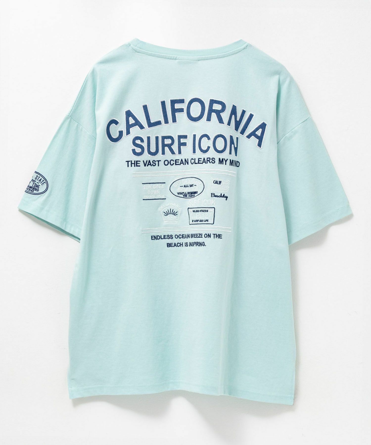 UNDERWRAPS デニム貼り付けスリットビッグTシャツ レディース ネコポス 対応商品