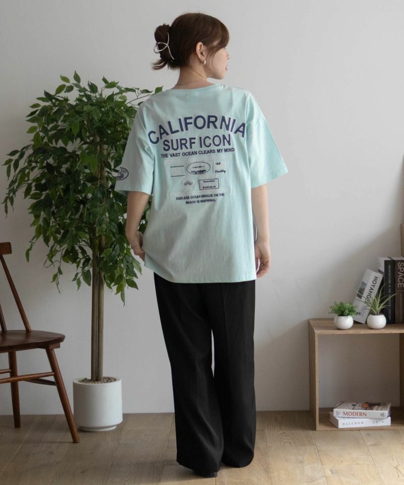 UNDERWRAPS デニム貼り付けスリットビッグTシャツ レディース メール便 対応商品商品画像-37