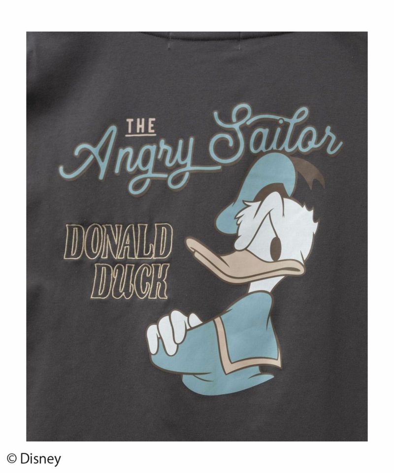 Disney ドナルドダック / プリント刺繍Tシャツ レディース