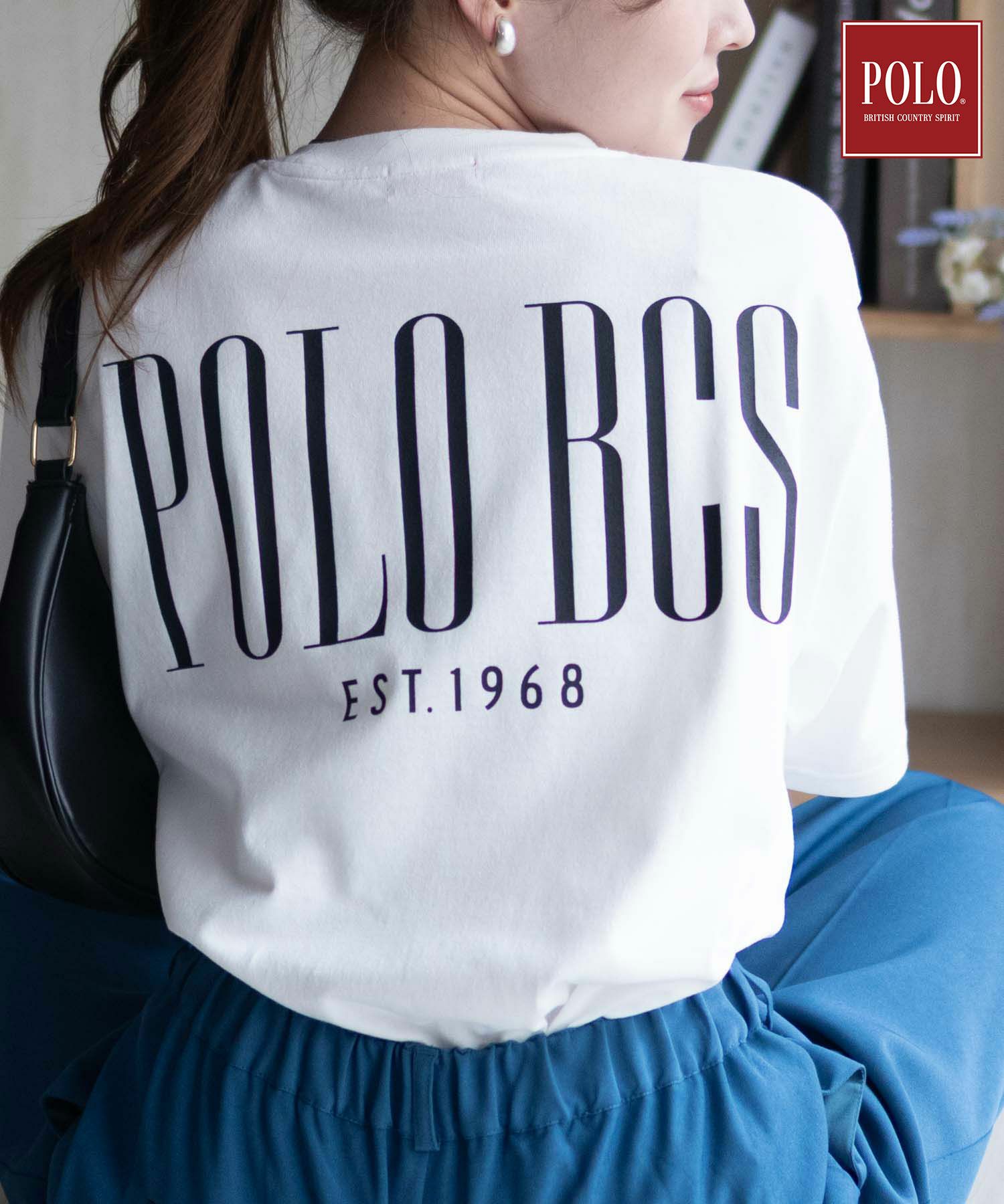 POLO BCS  バックロゴプリントTシャツ レディース メール便 対応商品商品サムネイル-1
