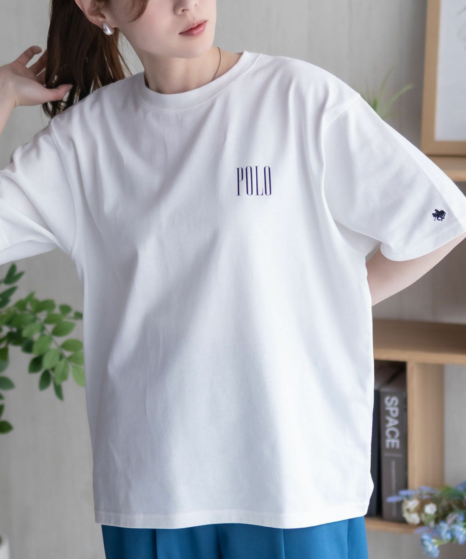 POLO BCS  バックロゴプリントTシャツ レディース メール便 対応商品商品サムネイル-4