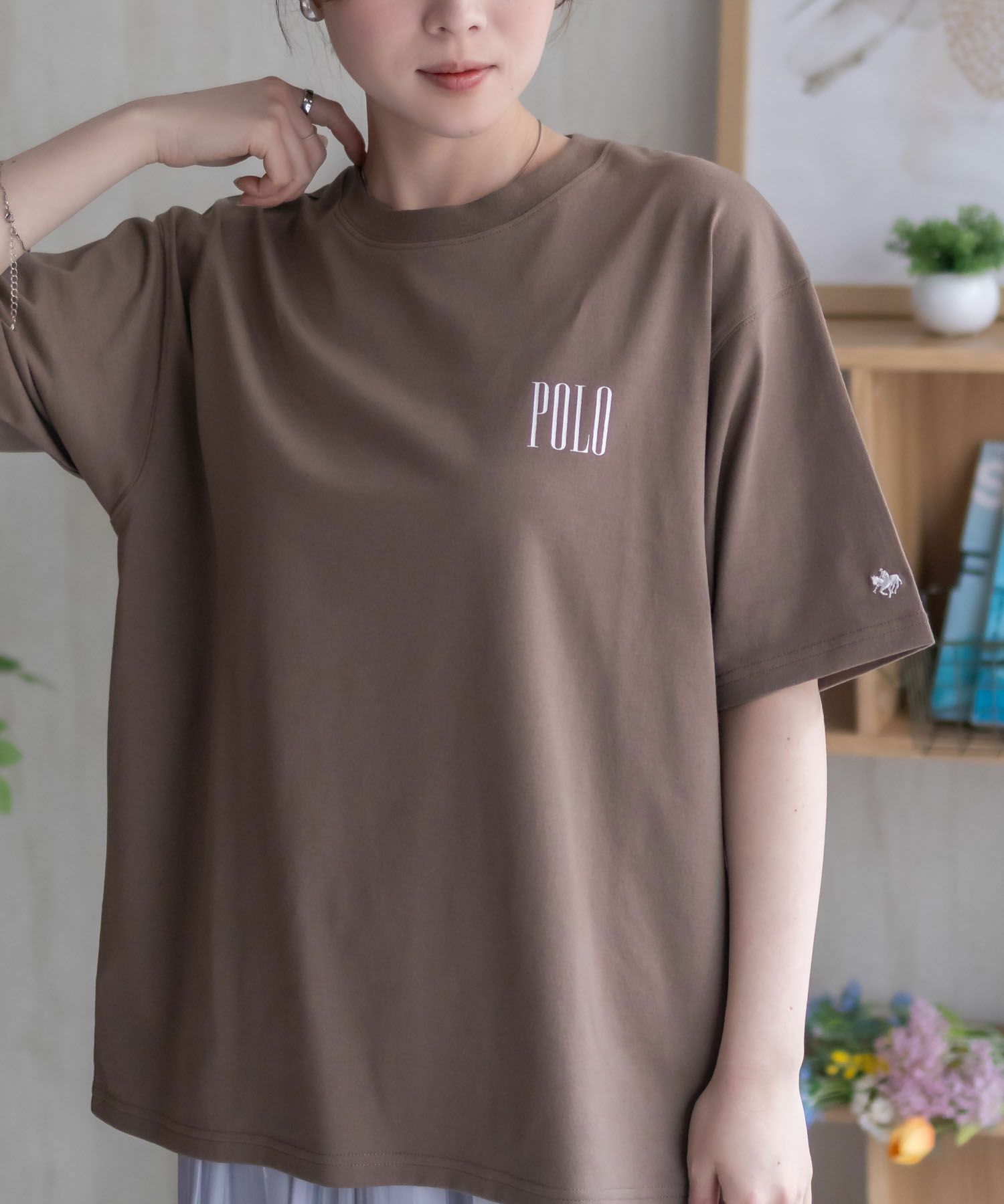 POLO BCS バックロゴプリントTシャツ レディース メール便 対応商品商品画像-19