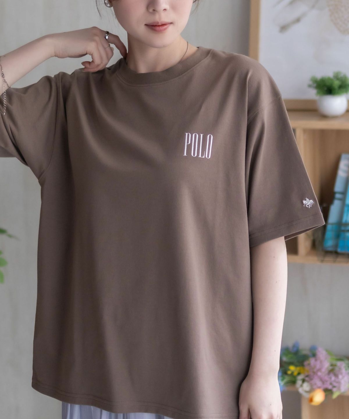 POLO BCS バックロゴプリントTシャツ レディース ネコポス 対応商品